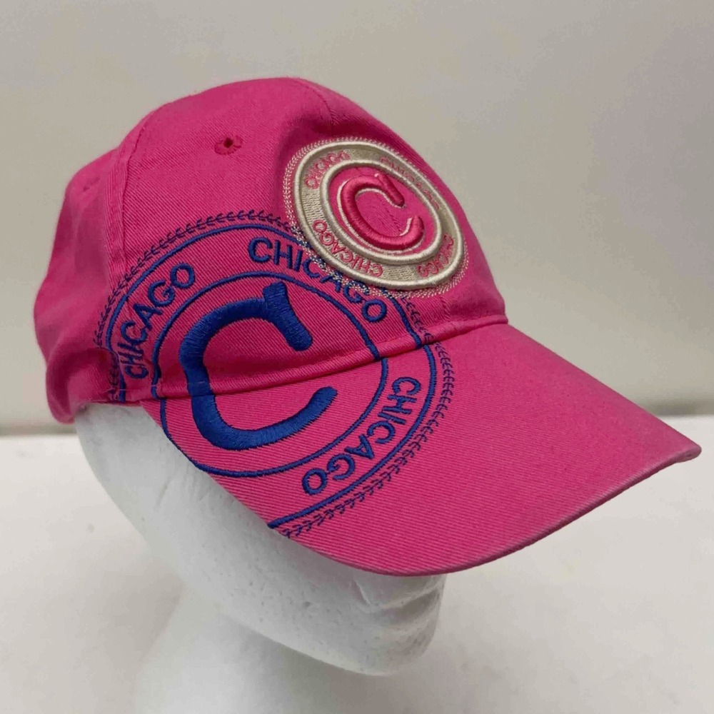 Robin Ruth Chicago Cubs Womens Baseball Cap Pink Embroidered Travel Hat
